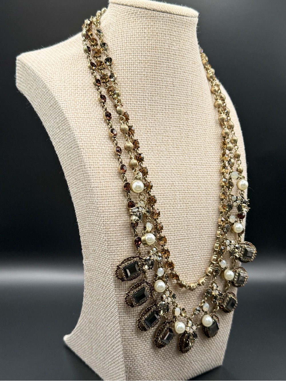 WEEKEND MaxMara Bronze Bacio 3 in 1 Necklace